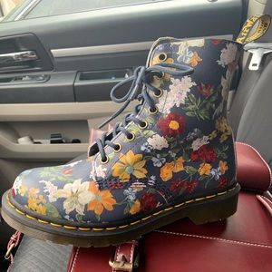 Dr. Martens floral boots